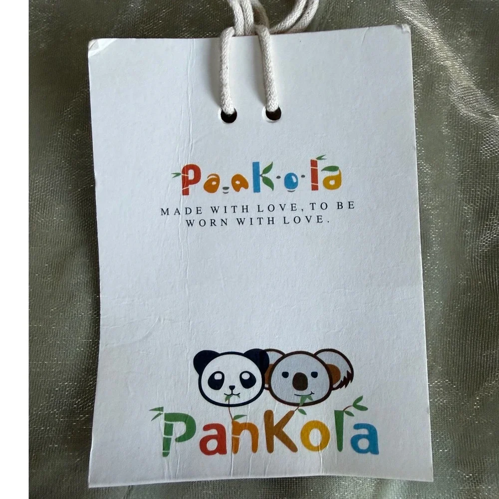 PanKola Baby Soft Sole Leather Booties Puppy Dog White Brown 6-12M